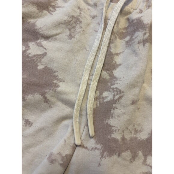 Varley Sweats Set Erwin Sweatshirt Glade Shorts Taupe Tie Dye Radial Pink Size L - Picture 3 of 11